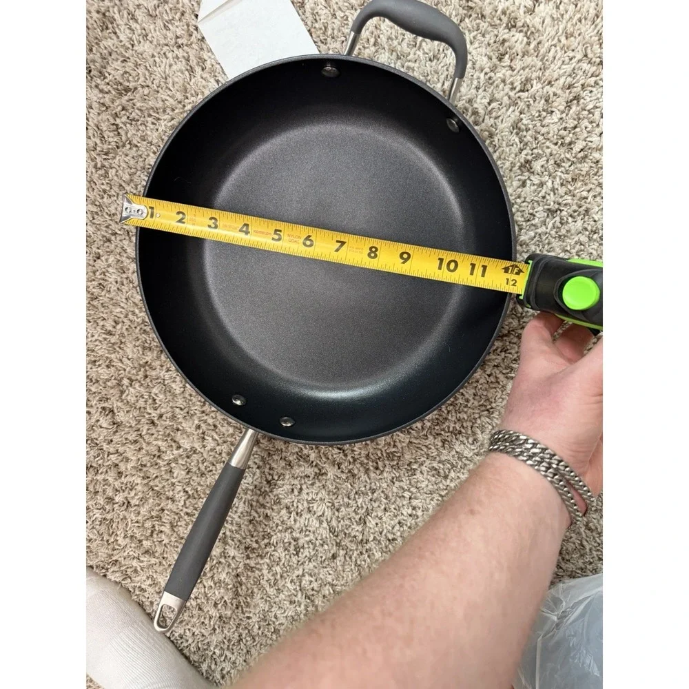 Anolon‎ Advanced Hard-Anodized Nonstick Aluminum 5 Qt 12 in Sauté Pan